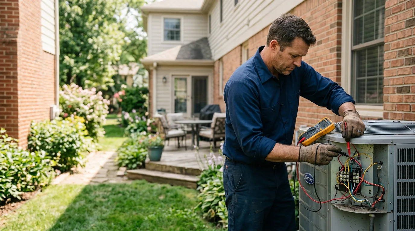 HVAC technician working near Newton, NH